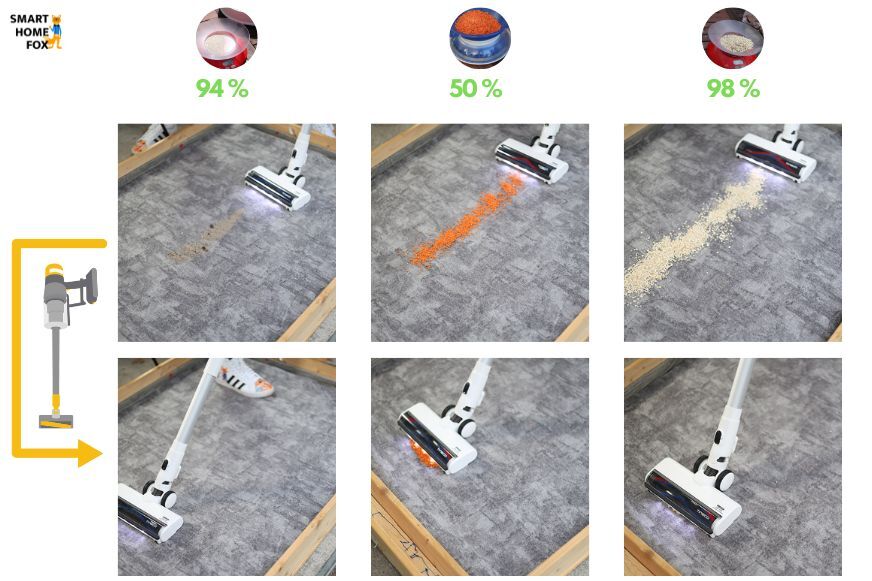 Reinigungstest kurzer Teppich mit Tineco Pure One Air Pro